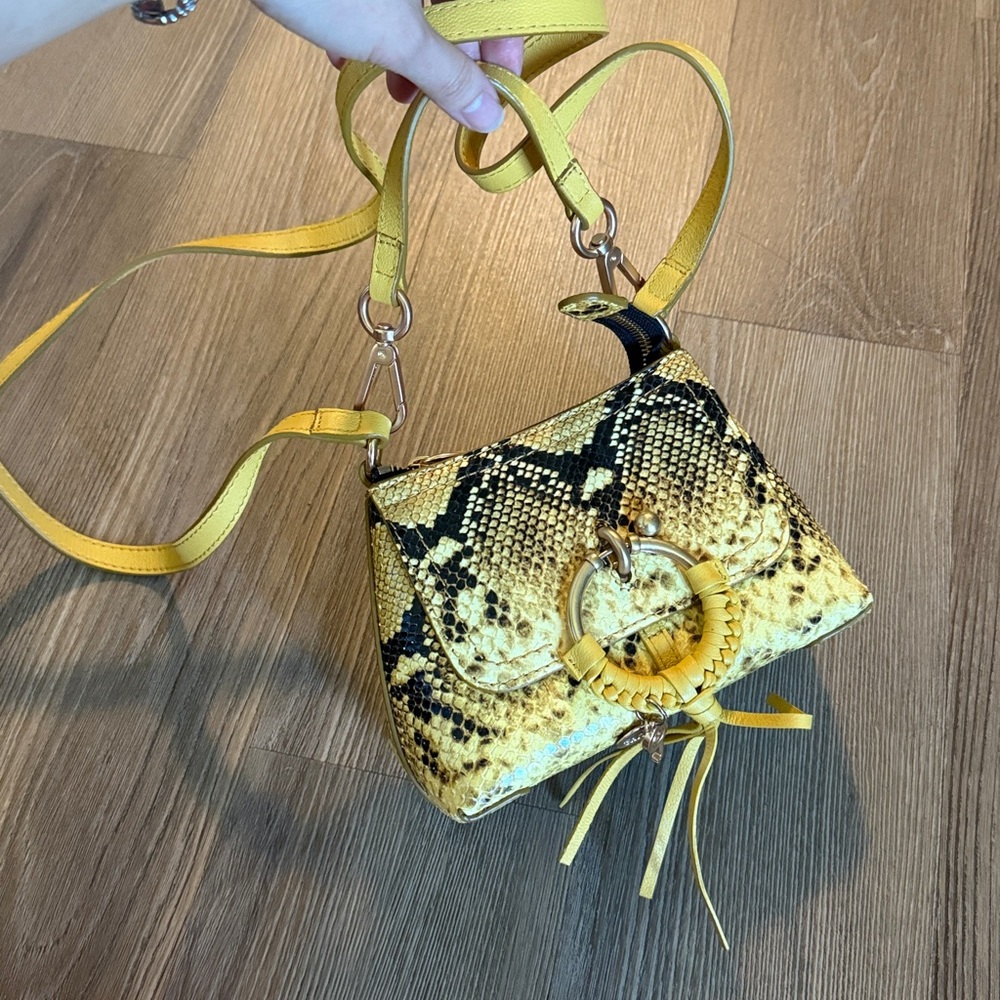 Like new SEE BY CHLOÉ Joan Mini Snake Print Bag